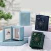 1pc Pu Leather Book-Shaped Ring Box With Suede Fabric Lining Creative European Flip Lid Magnetic Ins Ring Box Jewelry Gift Box 5