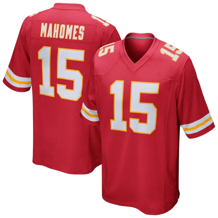 thumbnail image 1 of Camisetas de fútbol bordadas personalizadas de Kansas City para hombres, mujeres y jóvenes, camisetas de fútbol Kelce, 1 of 4