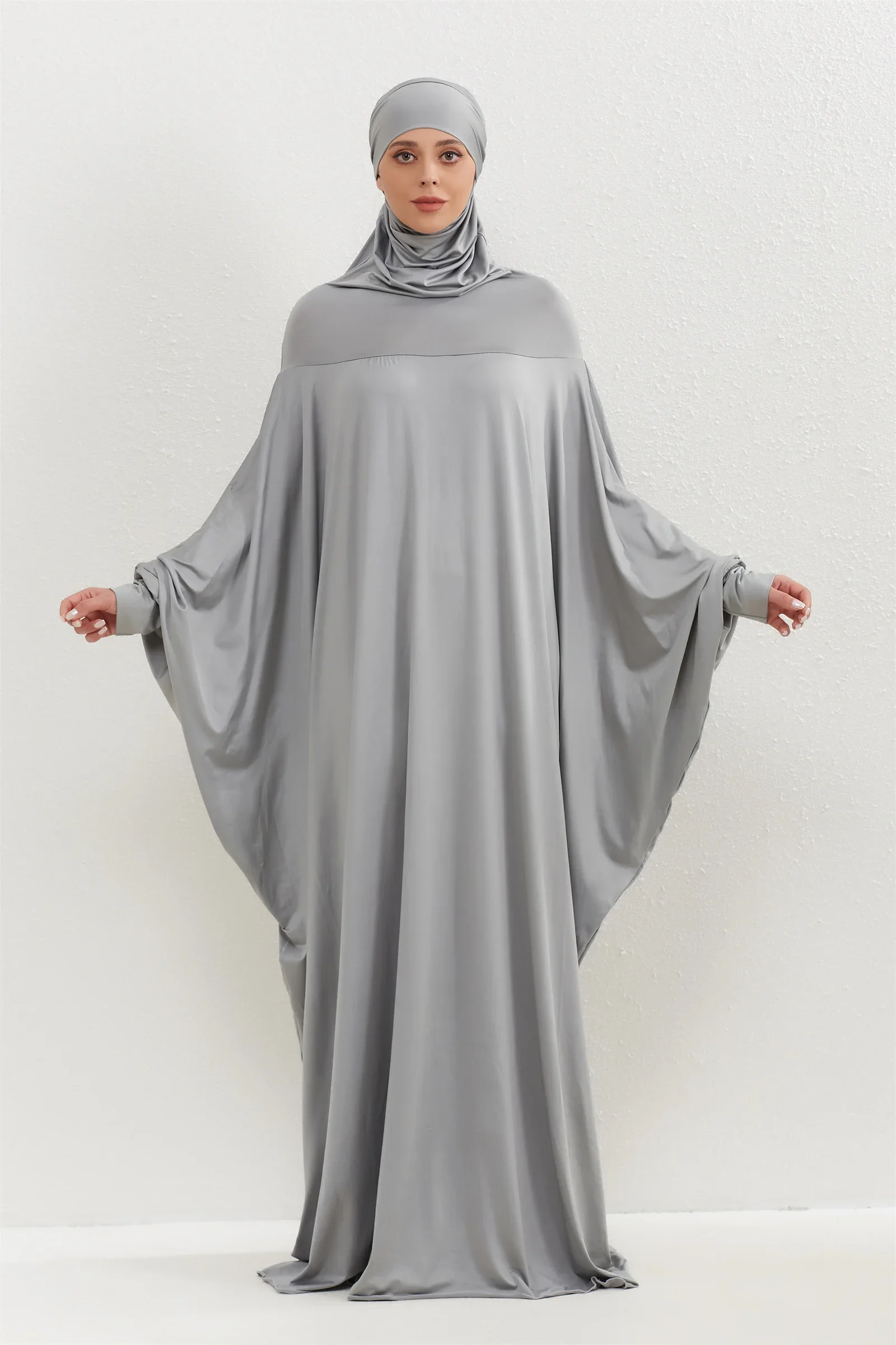 Hooded Muslim Prayer Abaya Dress Sbfa1c5fe254d4347a71e79fa13e8262bF