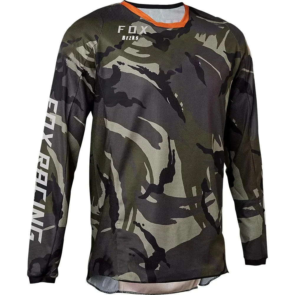 

2024 Foxbrzks Downhill Jersey Mountain T-Shirt Motocross Motorcycles Jersey Quick Dry Enduro MTB Shirt Men Cycling Jersey