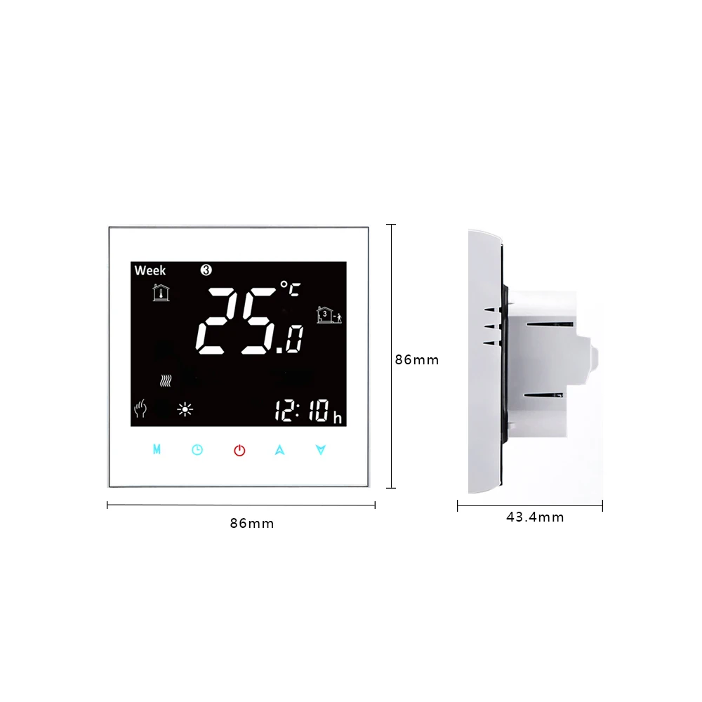 ZigBee 3.0 Thermostat Temperature Controller Systems Water Electric Floor Heating Gas Boiler Smart Life Tuya Alexa Google Home images - 6