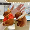 1PC Cute Buddha Style Capybara Doll Small Pendant Capybara Plush Keychain Doll Bag Pendant Kawaii Keychain 2