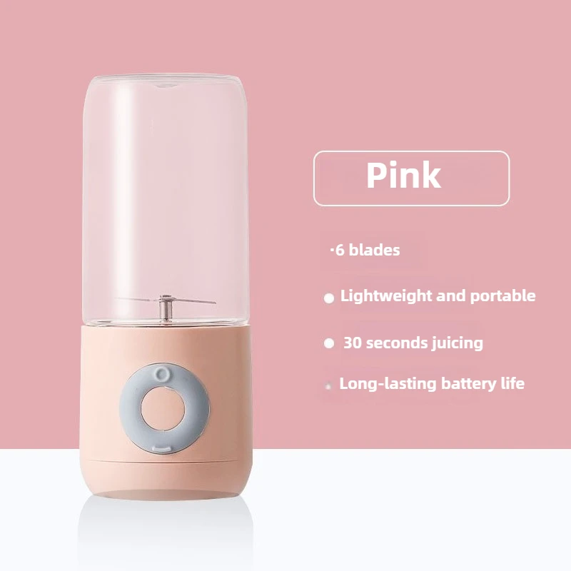 500ML Electric Juicer Portable Smoothie Blender 6 Knife Mini Blenders USB Wireless Rechargeable Mixer Juicers Cup For Travel 6