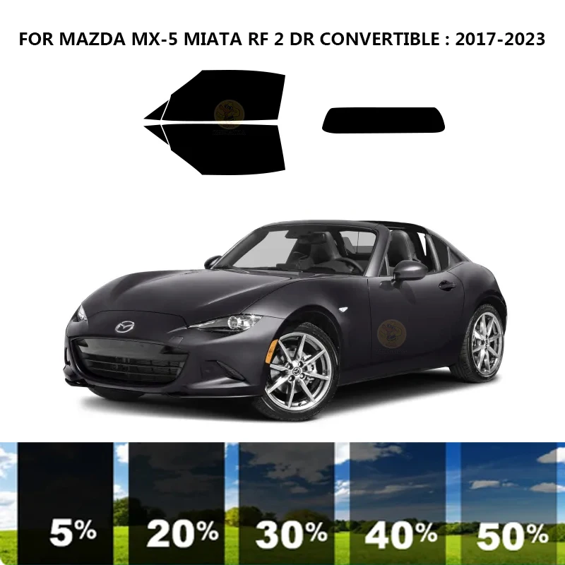 

Precut nanoceramics car UV Window Tint Kit Automotive Window Film For MAZDA MX-5 MIATA RF 2 DR CONVERTIBLE 2017-2023