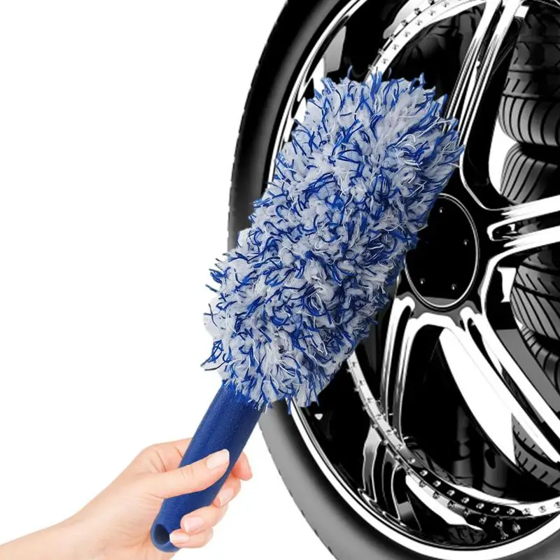 

Car Wash Detailing Car Cleaning Brush Microfiber Wheel Hub Brush For Rim Motorcycle Auto Detailing Brush Car Accessories