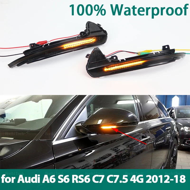 

2 шт., автомобильные боковые зеркала заднего вида для Audi A6 C7 C7.5 RS6 S6 4G 2012-2018