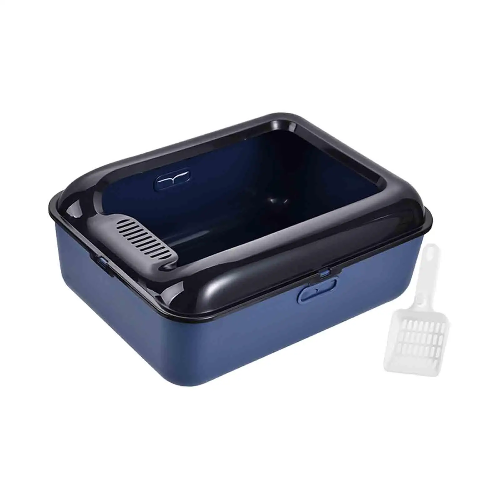 Open Top Pet Litter Tray Cat Litter Container Easy to Clean and Assemble Cat Litter Basin Cat Litter Box with Scoop Removable Open Top Pet Litter Tray Cat Litter Container Easy to Clean and Assemble Cat Litter Basin Cat Litter Box with Scoop Removable