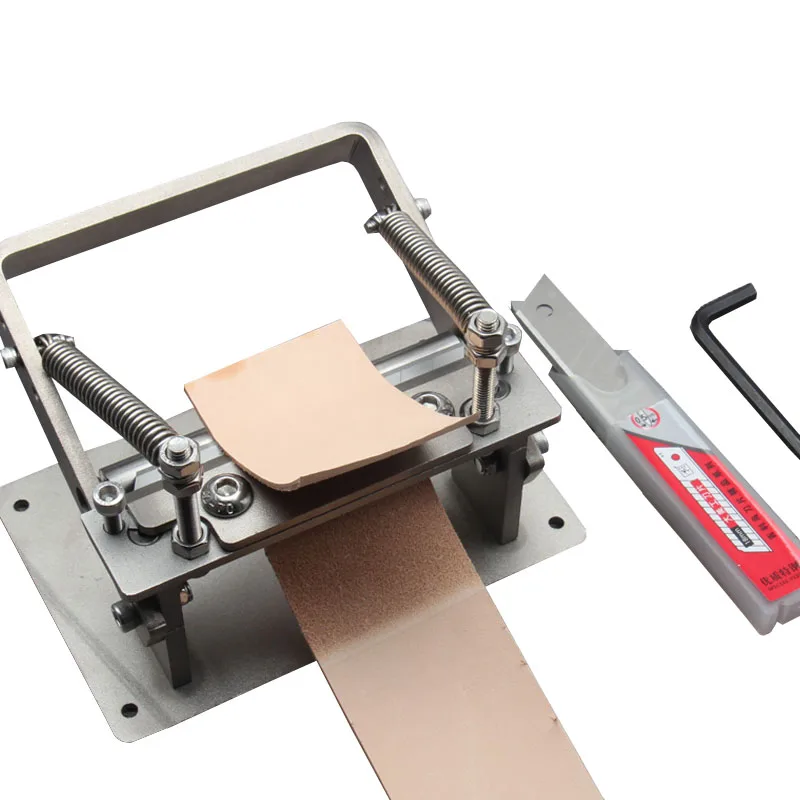 Stainless Steel Craft Leather Strips Belt Manual Thinning Machine Diy