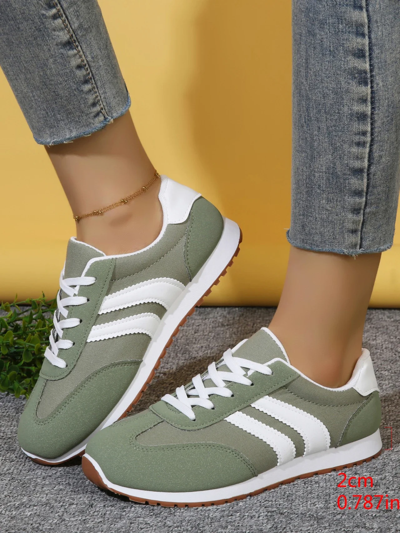 Frühling und Herbst Bestseller Sexy Laufschuhe für Damen Modische Neue Runde Zehenpartie Bequeme Flache Freizeitschuhe – Detail 8