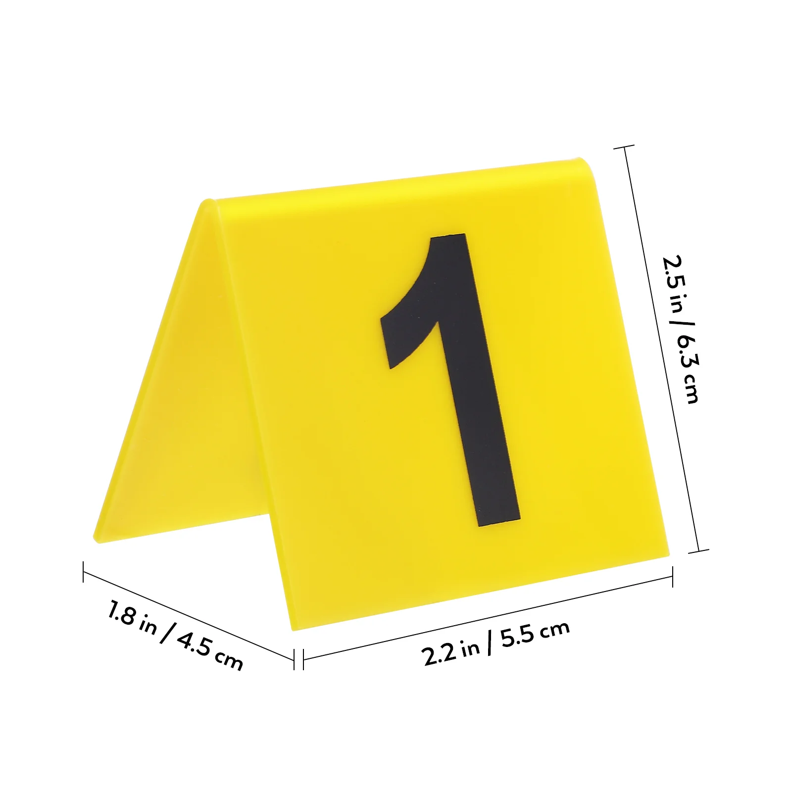 Number Plate Restaurant Table Sign 15 Pcs Game Accessory Multi-function Marker Crime Scene Markers Evidence place card holders,floral card holders