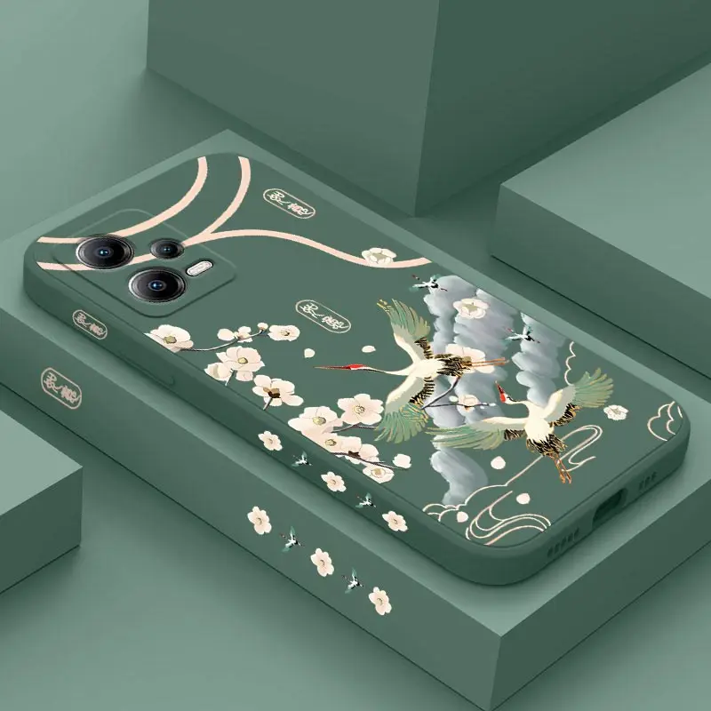 Ink Elegante Custodia In Silicone Per Gru Per Xiaomi Poco X5 X4 X3 X4 Pro X3 Pro X3 Nfc X3 Gt X4 Gt M5 M4 M3 M4 Pro F4 F4 Gt Cover