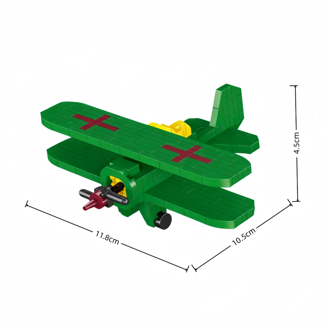 Advanced Micro Mini Building Block Aircraft Toy - Boys' Favorite 3D DIY Decor & Children's Gift