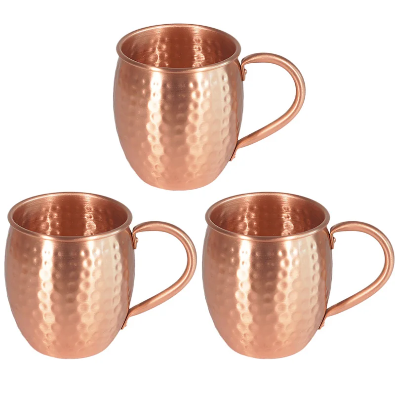 Solid Copper Cup-3PC