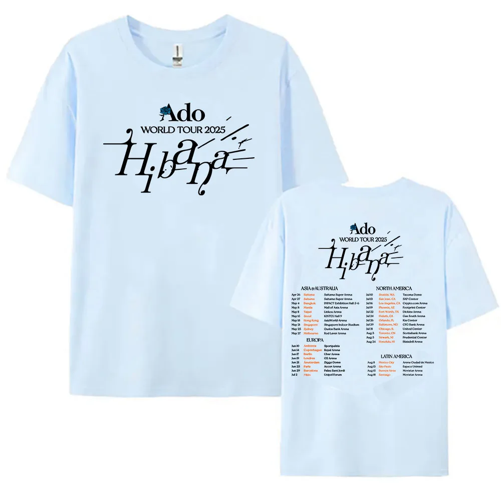 Ado　ワールドツアーHibana Tシャツ-A　特大サイズ XXL Ado WORLD TOUR 2025 Hibana Limited Goods Fashionable Long T