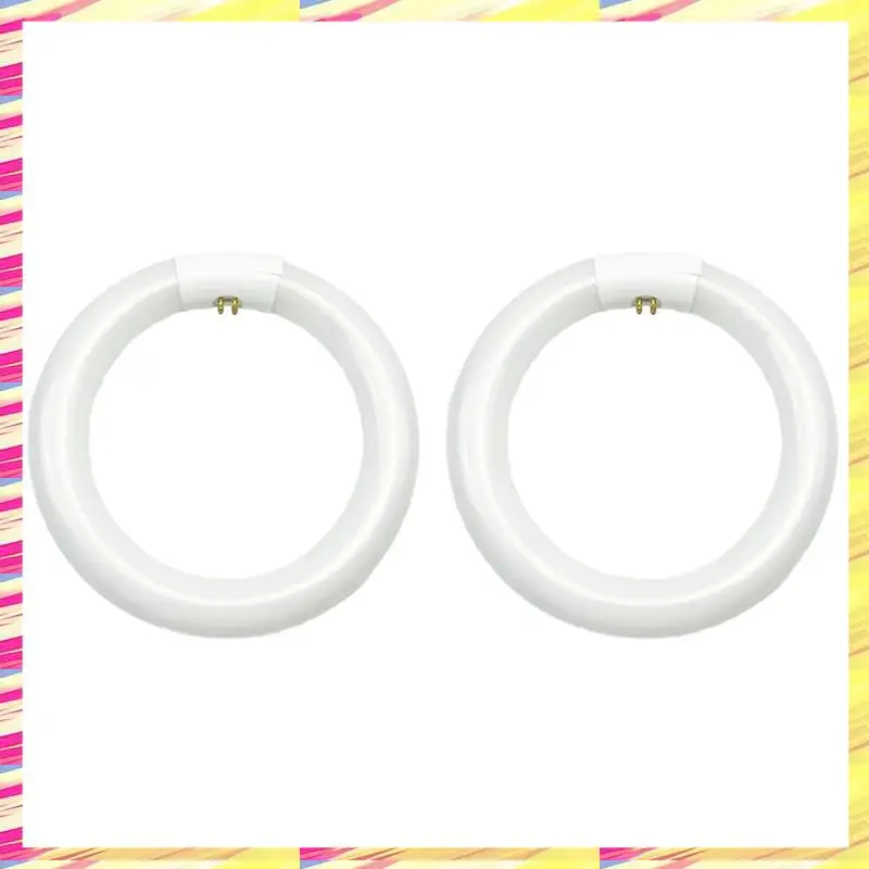 ABJJ 2Pcs FC8T9/CW 원형 형광등 전구, 원형 천장 고정 장치 용 8 인치 라운드 T9 22W 원형 전구 교체