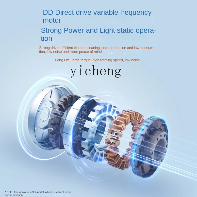 ZC Mini Infant Drum Washing Machine Direct Drive Frequency Conversion Dedrying Integrated 3