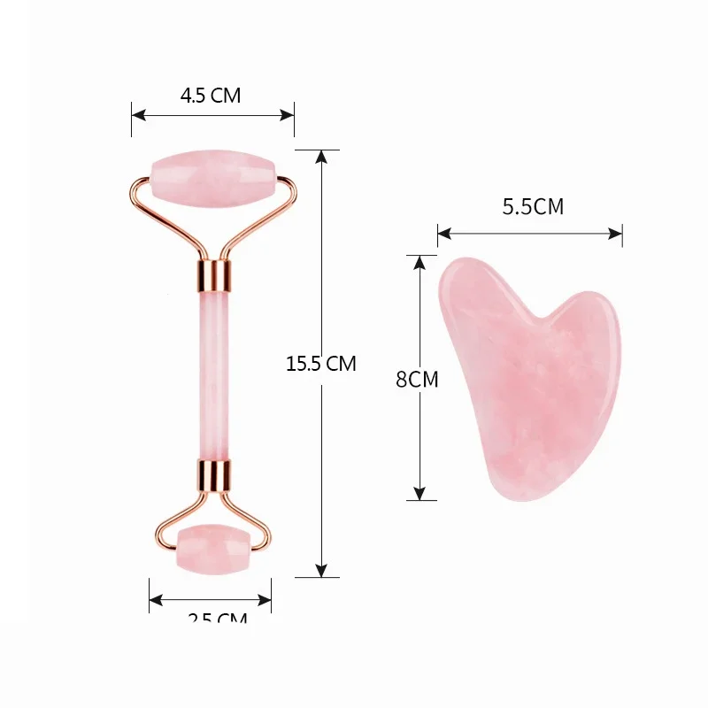 Face Roller Gua Sha Set Facial Body Massager Roller Facial Roller Massage Set Face Lifting Beauty Massage Tool 5