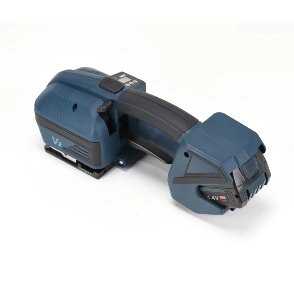 V2 Strapping Machine Automatic Packaging Tool for 13/16mm PET PP Belt Banding with 4000mAh Large Capacity Battery Baler Machine