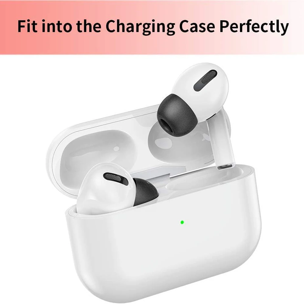 Replaceable Sponge Eartips for AirPods Pro 3 Generation Anti-Slip Memory Foam Earbuds Earplugs for AirPods Pro3 Fit Charger Case