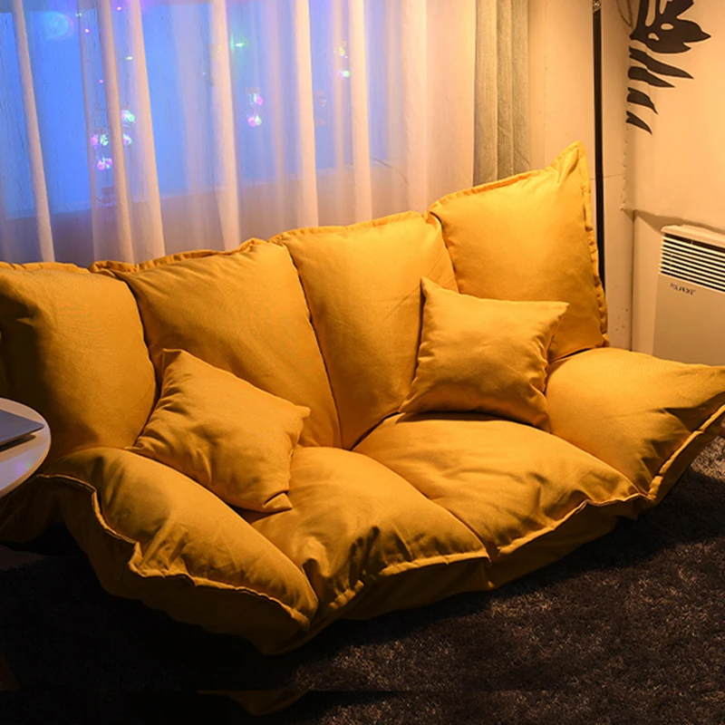 

Cinema Couples Sofa Single Puff Apartment Interior Lounge White Sofa Cheap Lazy Muebles Para El Hogar Outdoor Furniture A