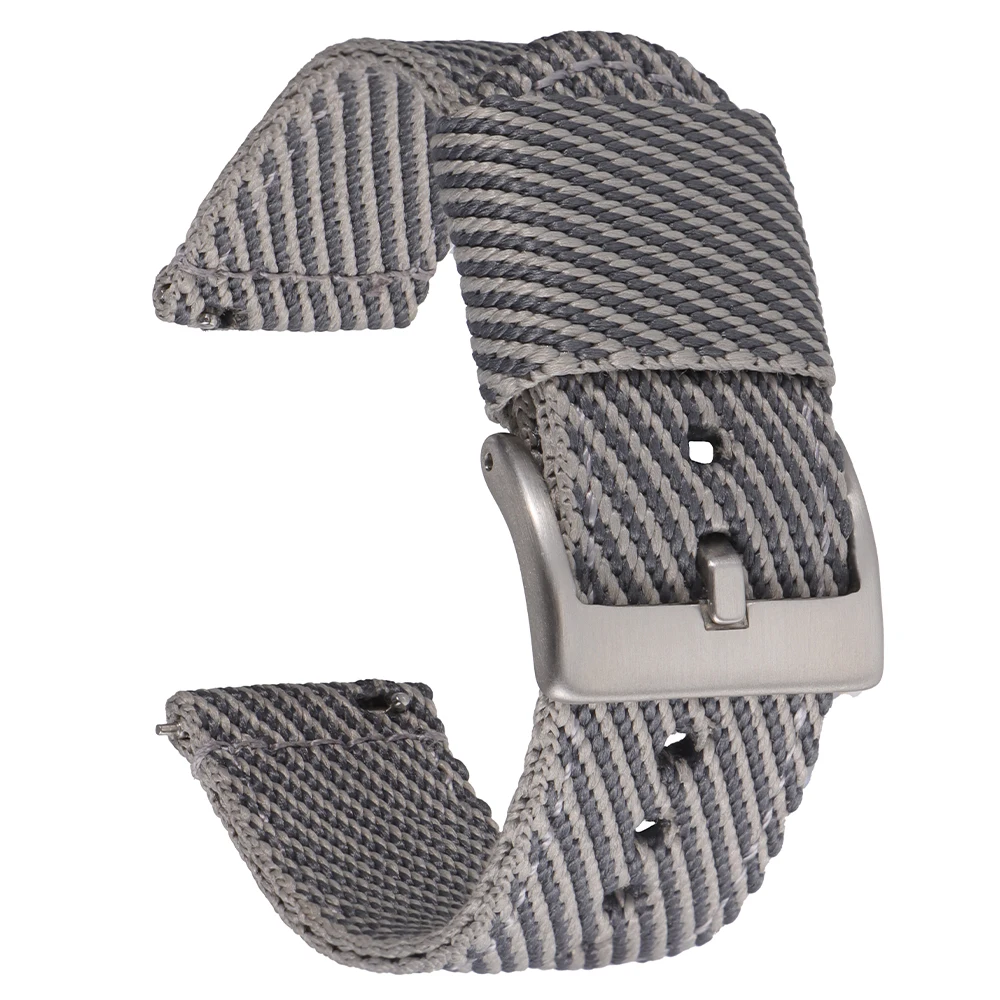 Durable Elastic Nylon Watchbands for Men & Women - Universal Fit, 20mm & 22mm
