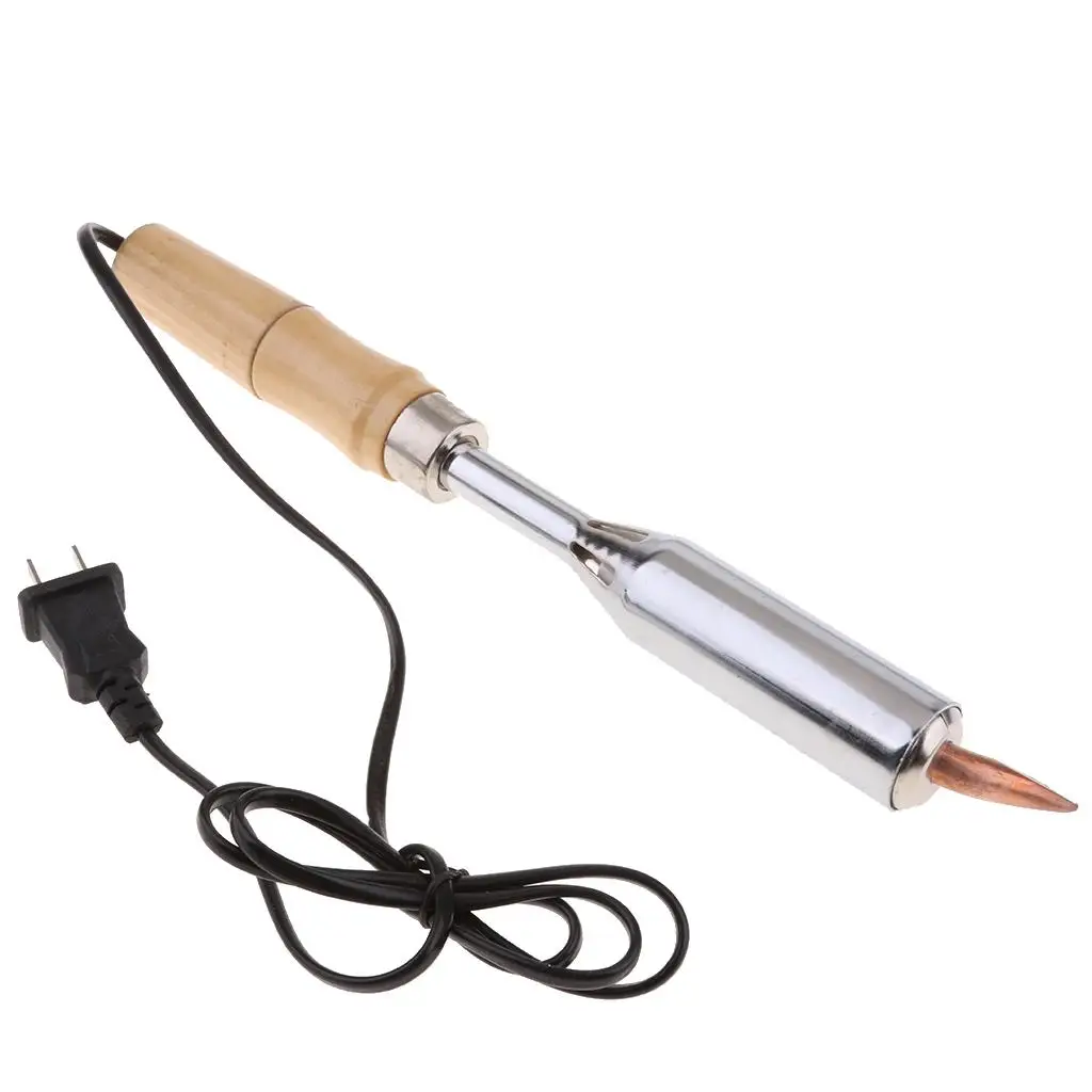 Electric Soldering Iron Wooden Handle with Point Welding Tool - 200W 3