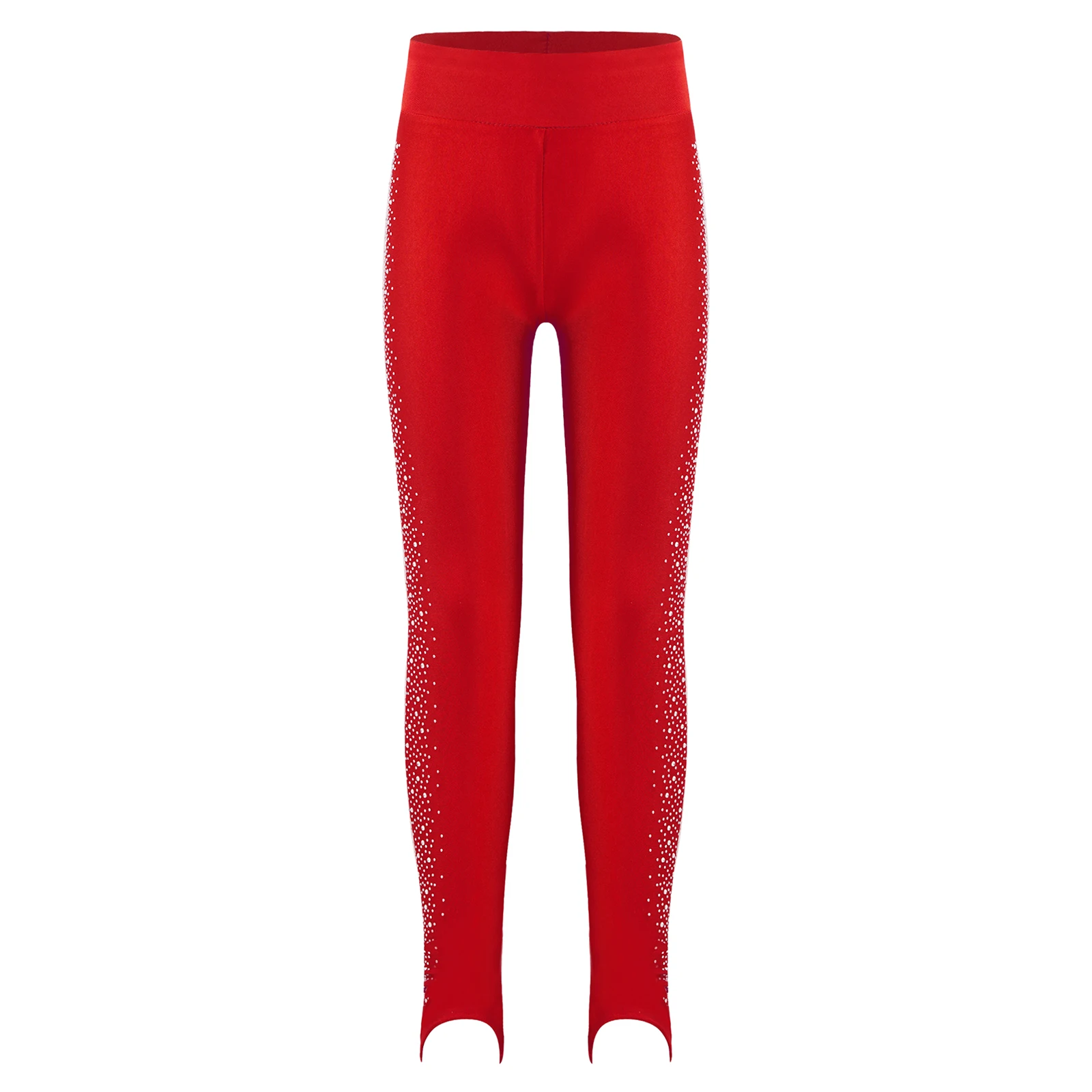 Kinder Mädchen Strass Eiskunstlauf Hosen Ballett Tanz Gymnastik Yoga Leistung Kostüm Elastischer Bund Training Leggings – Detail 12