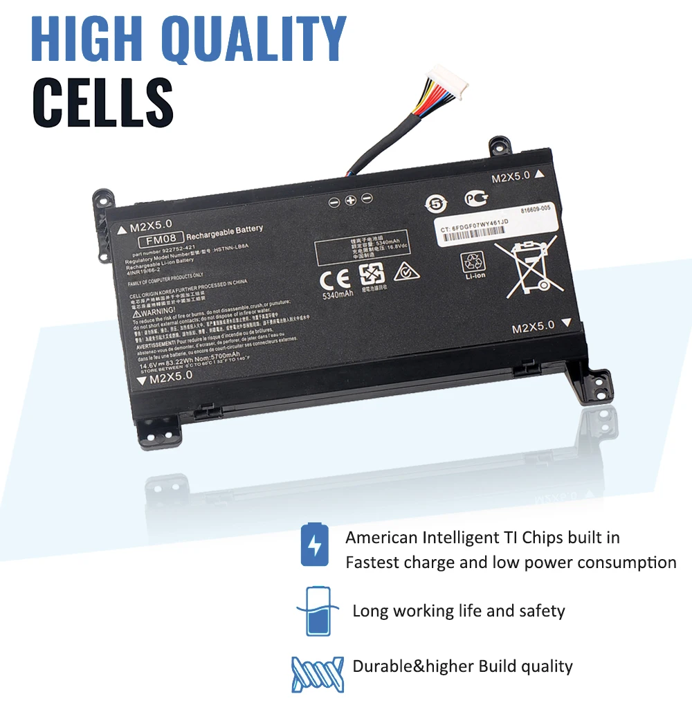 ETESBAY FM08 bateria do portátil para HP