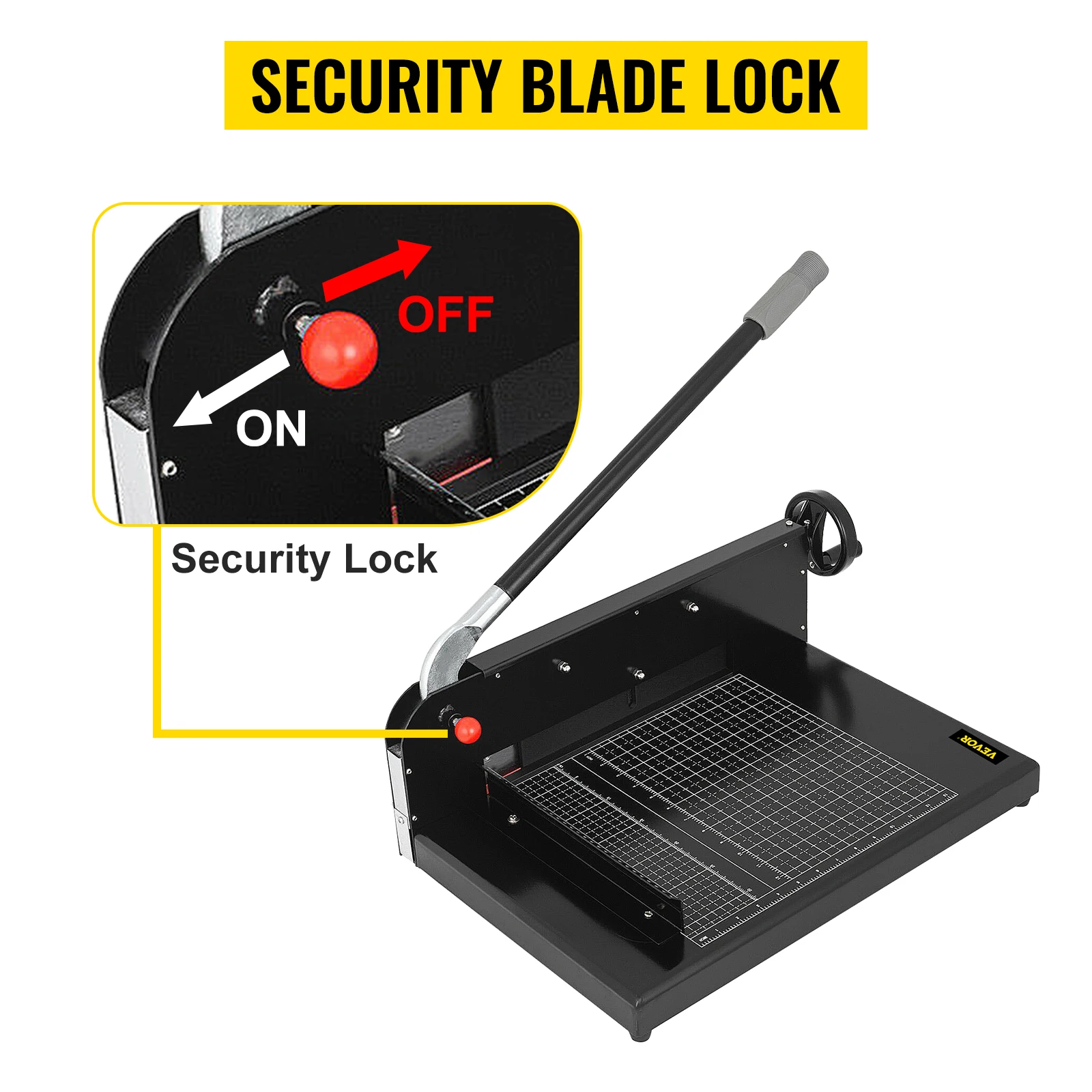 Manual Paper Cutter Guillotine Trimmer for Office Laboratory