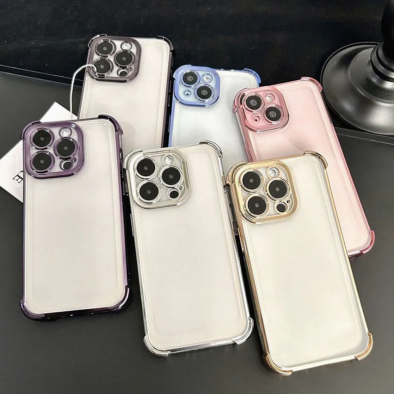 Luxury Plating Shockproof Clear Soft Phone Case