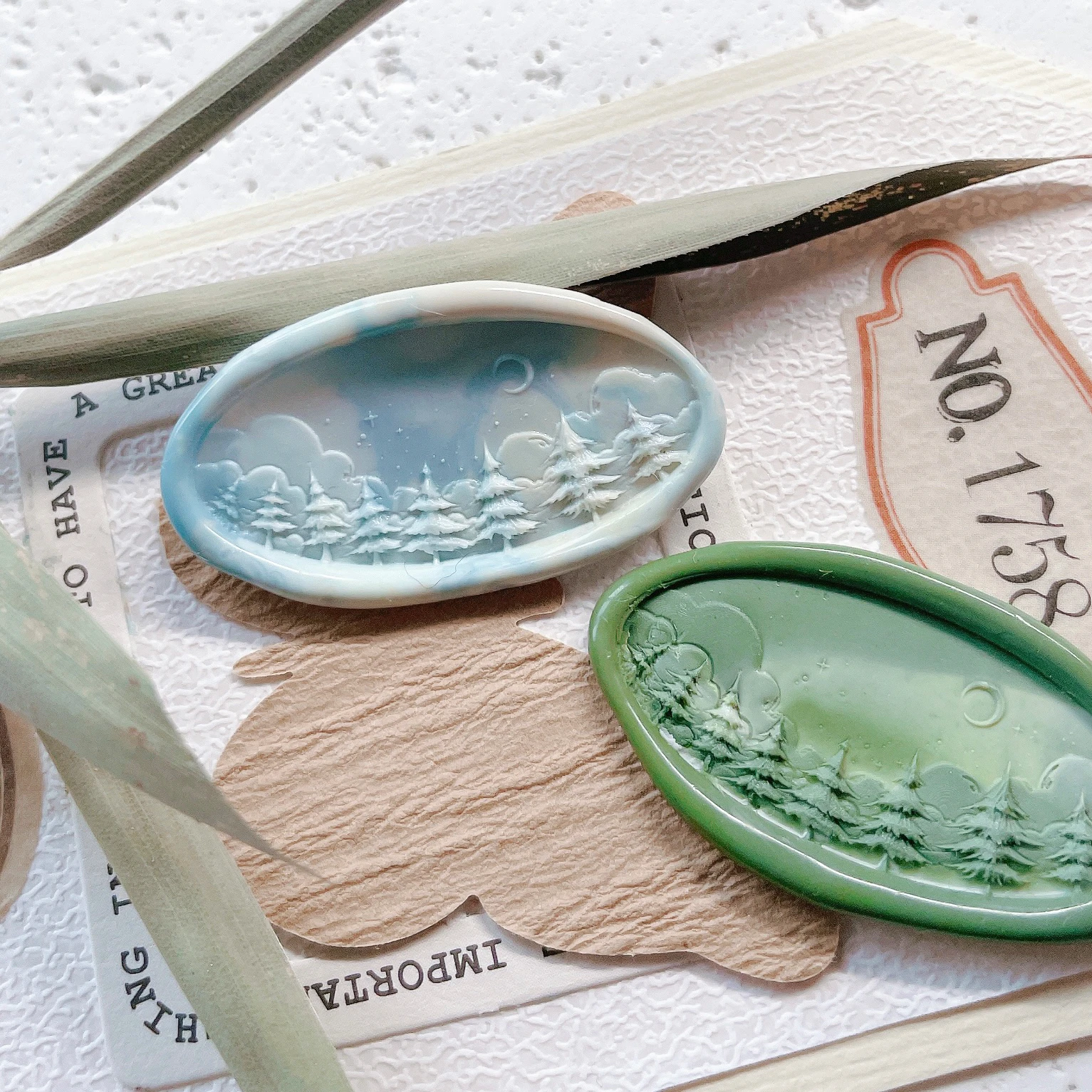 Wax Seal Stamp Copper Head Moon Forest Diy Scrapbooking Vintage Wax Sealing Envelop Fire Seal Toy