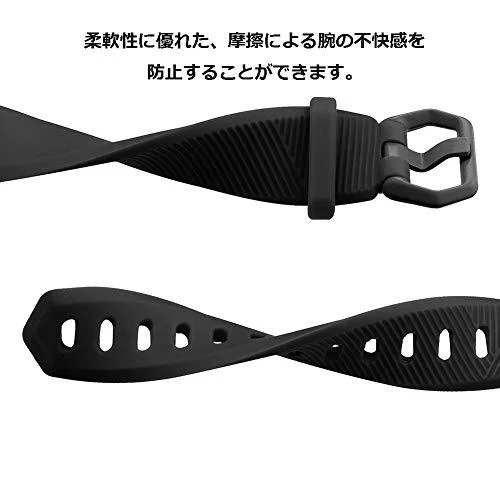 【Clearance Sale】Fitbit Alta Replacement Band TPU Material Soft Silicone Size Adjustable Hole Closure Unisex Black Large size