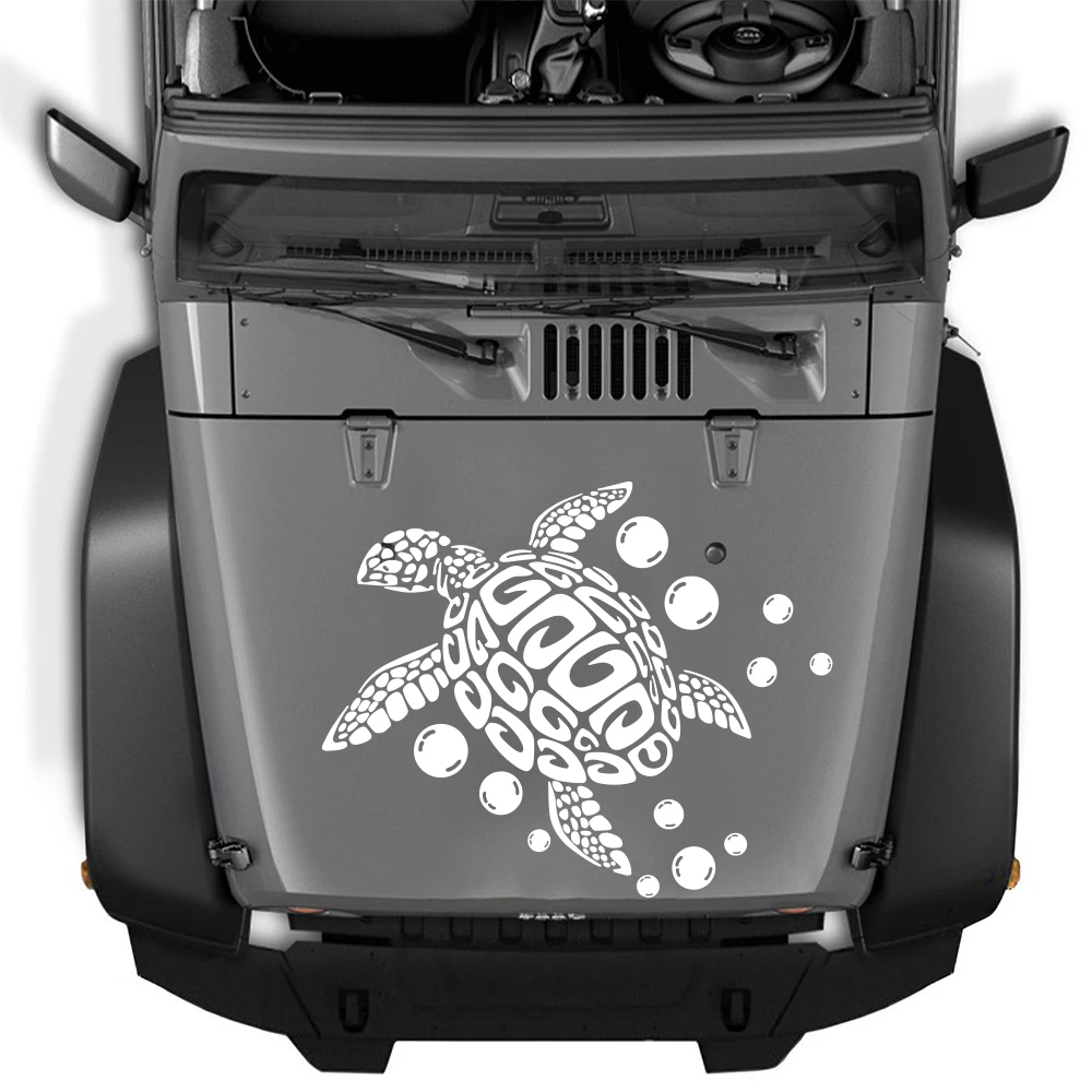 

Large Sea Turtle Bubbles Car Van Stickers Truck Camper Caravan Campervan RV Motorhome Decal Vinyl Decor