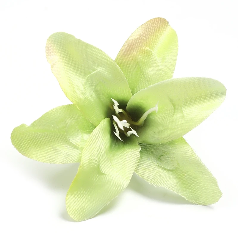 50/100Pcs Seide Künstliche Blume Köpfe Gefälschte Lilie Blume DIY Handwerk Scrapbooking Hause Hochzeit Zimmer Party Kranz Dekor zubehör – Detail 12