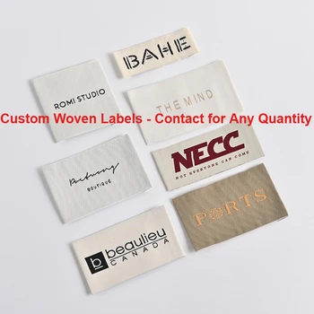 Etichette Tessute Personalizzate per Abbigliamento, Etichette in Poliestere da Cucire in Misure Personalizzate, Etichette con Logo Lavabili, Vendita all'Ingrosso con MOQ Basso