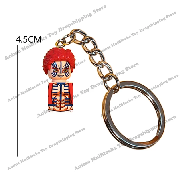 Demon Slayer WM6116 Mini Assemble Dolls Action Toy Figures Tanjirou Nezuko Inosuke Giyuu Kyoujurou Building Blocks WM2176 PG2327 WM2176 keychain