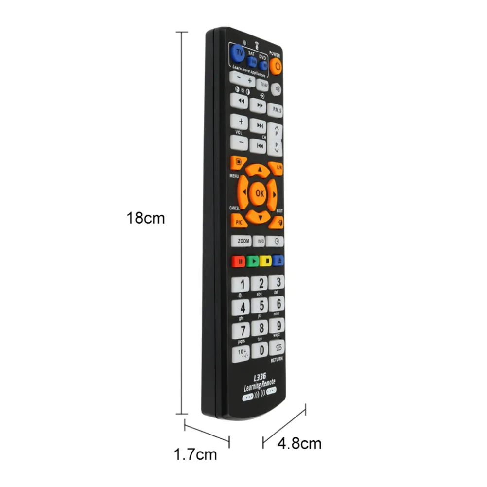 범용 스마트 L336 IR 원격 제어 학습 기능 복사 TV CBL DVD STB DVB HIFI TV 박스 VCR STR-T