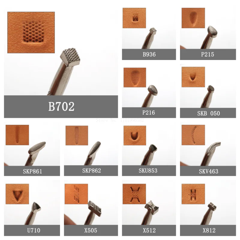 가죽 스탬핑 엠보싱 수제 액세서리 가죽 조각 엠보싱 펀치 Diy 가죽 조각 인상 질감 도구