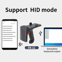 Fonkan Portable UHF RFID Keyboard Emulator USB Bluetooth RFID Tag Sticker 1D 2D Code Scanner UHF RFID Handheld Reader 1