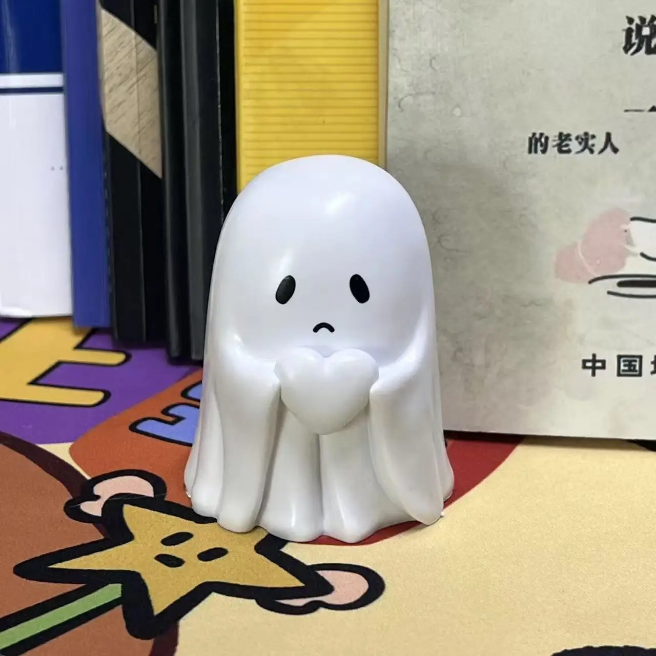 Halloween Ghost Figure Middle Finger Creative Cute Little Ghost Decoration Resin Craft Home Ornament
