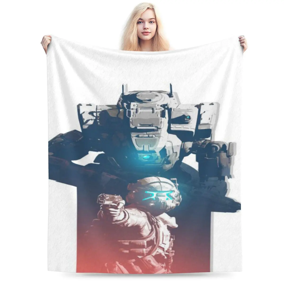 Titanfall 2 Casco 2 Una Coperta In Micro Pile Ultra-Morbida