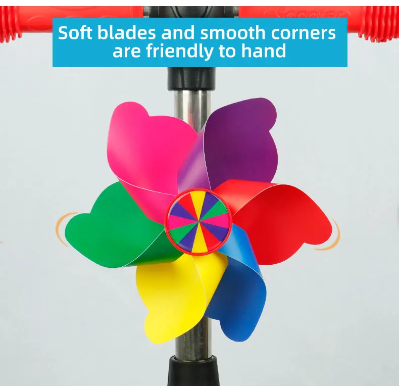 Roller-Dreirad-Blumen-Windmühlen-Dekoration für Jungen und Mädchen – DIY-Montage – Detail 4