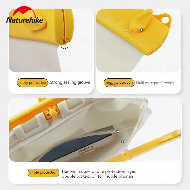 Naturehike 5.6L/2.6L Shoulder Bag Ultralight Waterproof Bag Travel Portable Large-Capacity Cross PVC Swimming Fishing