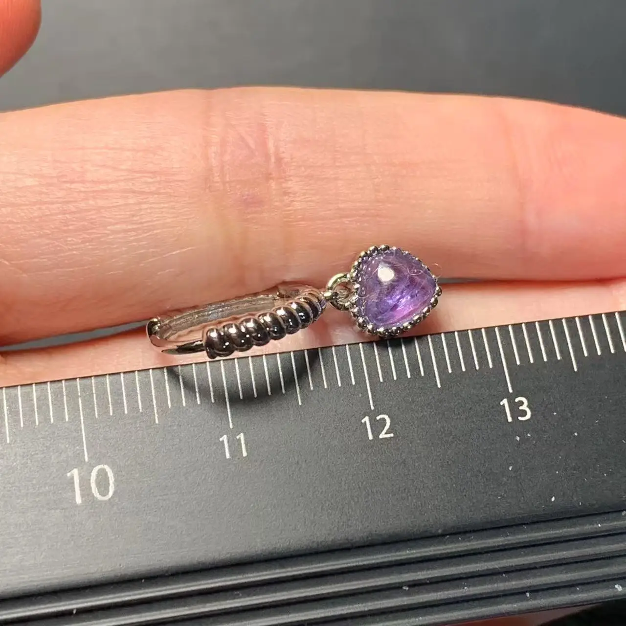 HEART Natural Tanzanite Stud Earrings For Women Stainless Steel Vintage Femme Gift Prevent Allergy Fine Jewelry