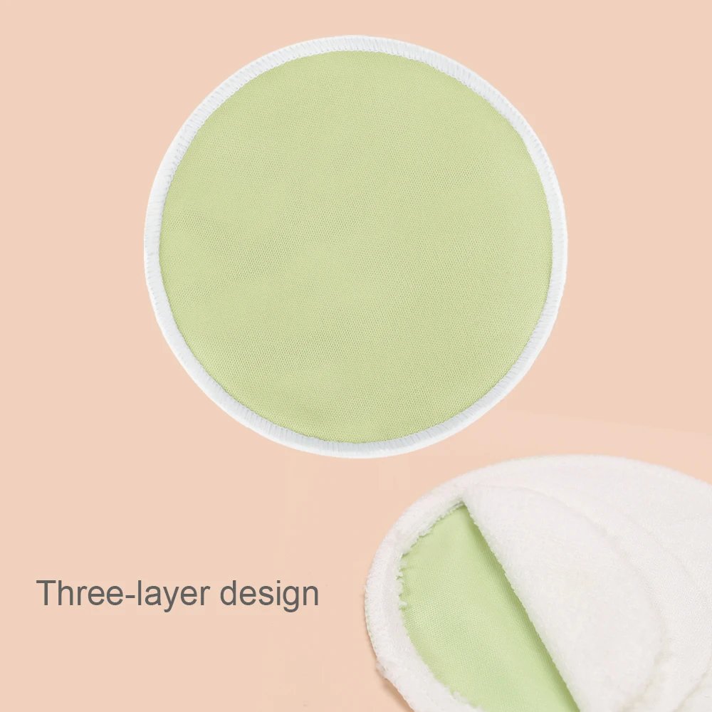 6PCS Eco-friendly Washable Breast Pad Breastfeeding Nipple Pad for Maternity Reusable Nipple Covers Breast Feeding Nursing Pads 6