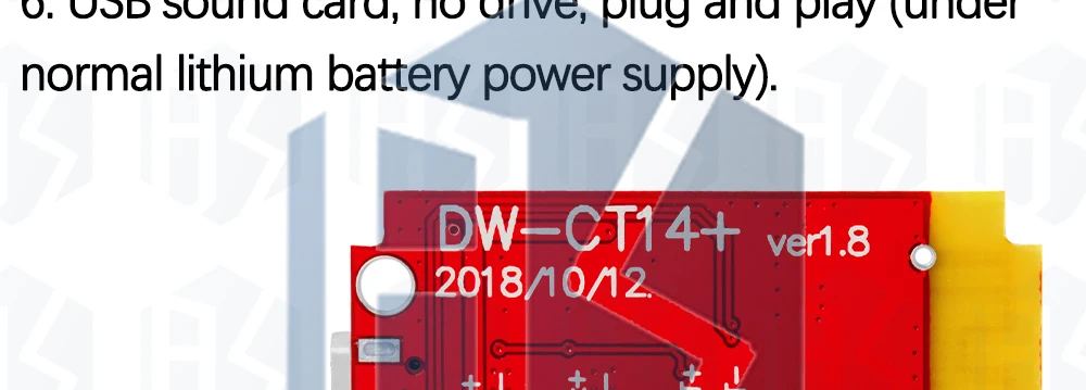 1~10PCS CT14 Typ-C Micro Stereo Bluetooth 4.2 Leistungsverstärkerplatinenmodul 3,7V 5V 5W+5W Mini mit Ladeanschluss EGBO – Detail 5