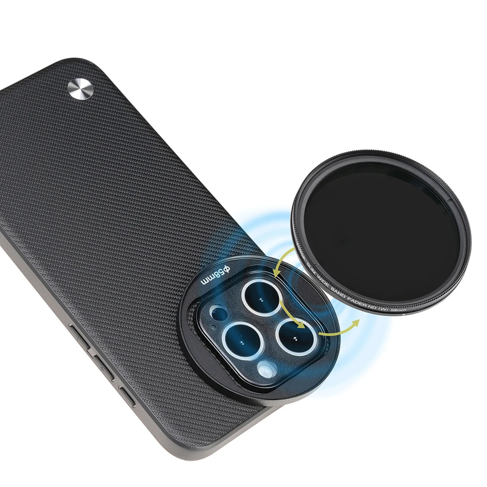 FOTGA Mobile Phone Case with 58mm Filter Adapter and Magsafe Compatibility