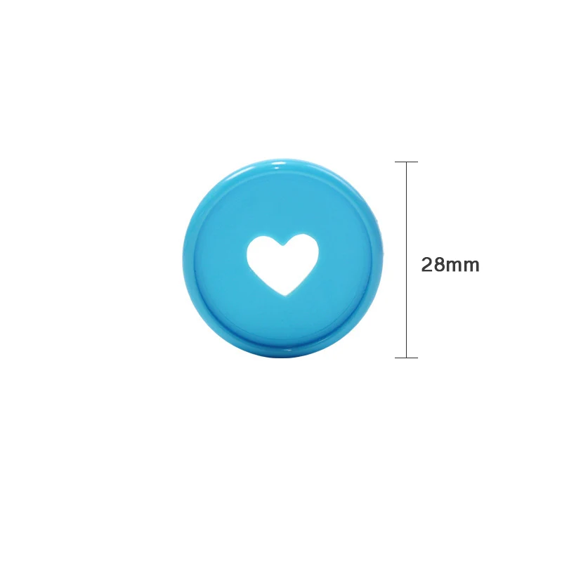 100Pcs 28mm Loose-leaf Plastic Binding Ring Mushroom Button for Kid A4 A5 A6 Paper Notebook Stationery Office Supplie