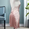 French Nightdress Retro Women's Sleepwear Suspender Sleepdress Thin Ice Silk Sexy Pajamas Lace Hollow Temptation Hot Loungewear