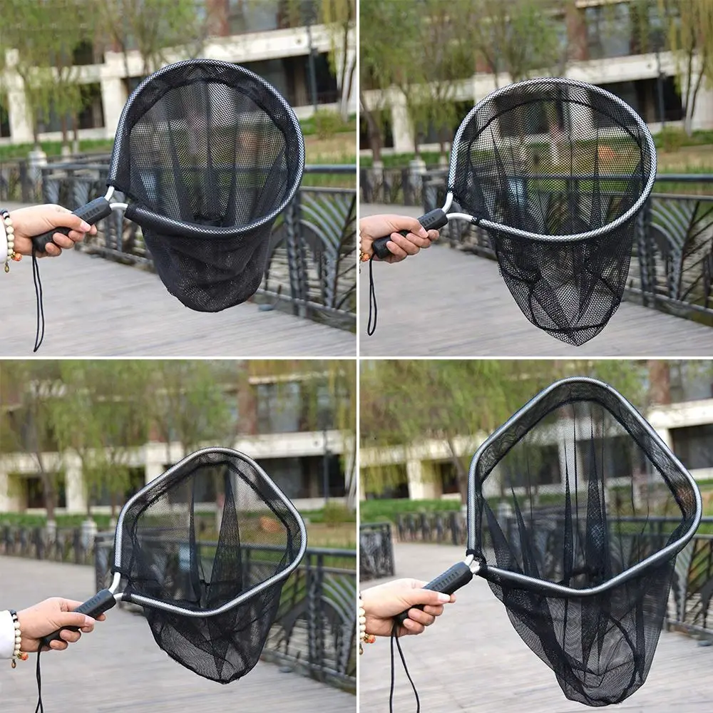 Portable Aluminum Alloy Kayak Fishing Net Fishing Equipment Collapsible Trout Mesh Trout Net Landing fishing net,fishing landing net